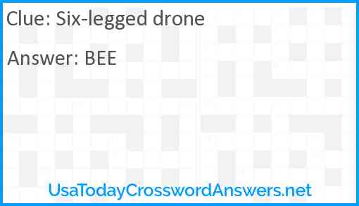Six-legged drone Answer