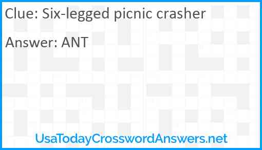 Six-legged picnic crasher Answer