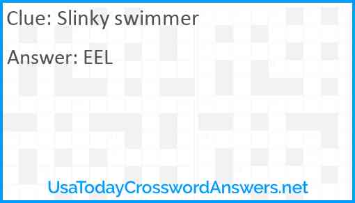 Slinky swimmer Answer