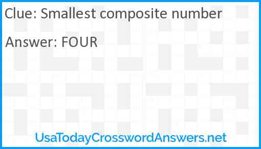 Smallest composite number Answer