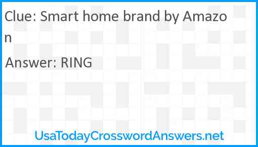 Smart home brand by Amazon Answer