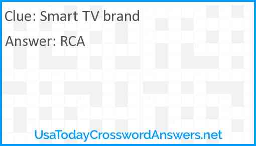 Smart TV brand Answer