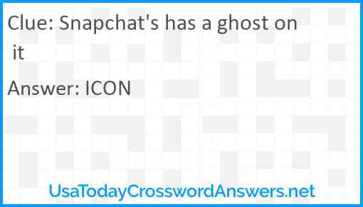 Snapchat's has a ghost on it Answer