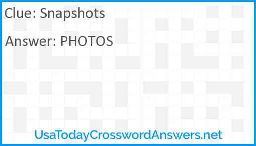 Snapshots Answer