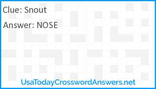 Snout Answer