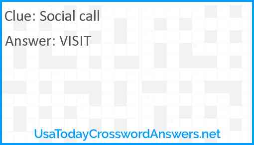 Social call Answer