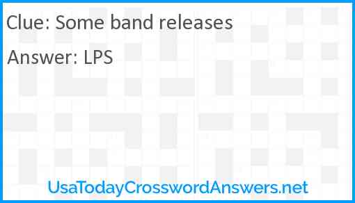 Some band releases Answer