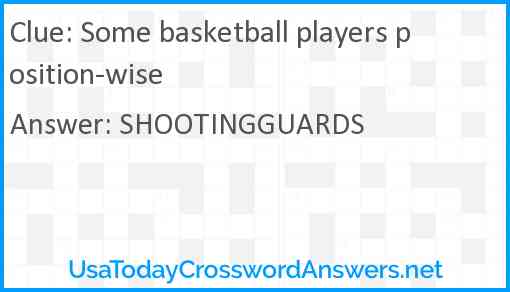 Some basketball players position-wise Answer