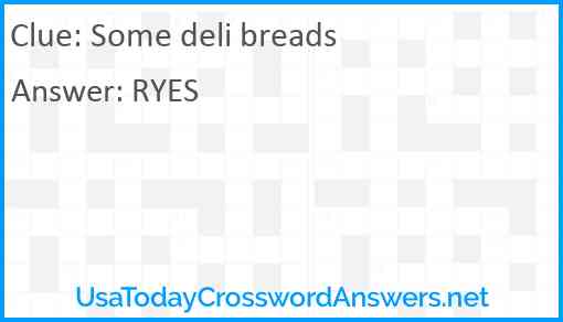 Some deli breads Answer