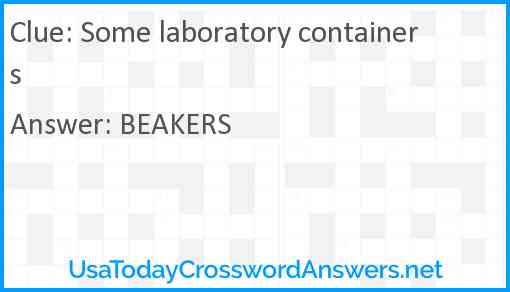 Some laboratory containers Answer