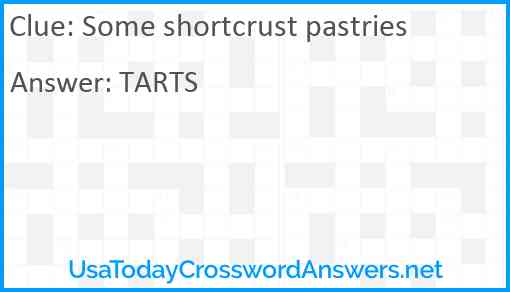 Some shortcrust pastries Answer