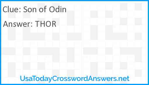 Son of Odin Answer