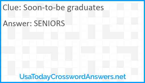 Soon-to-be graduates Answer