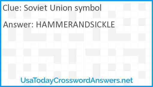 Soviet Union symbol Answer