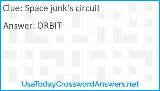 Space junk's circuit Answer