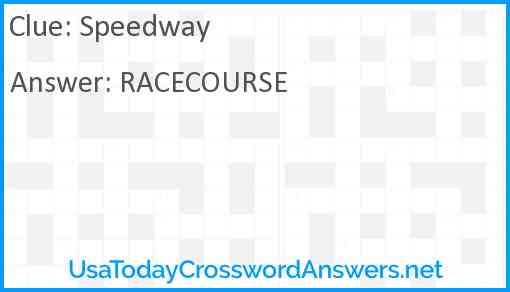 Speedway Answer