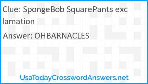 SpongeBob SquarePants exclamation Answer