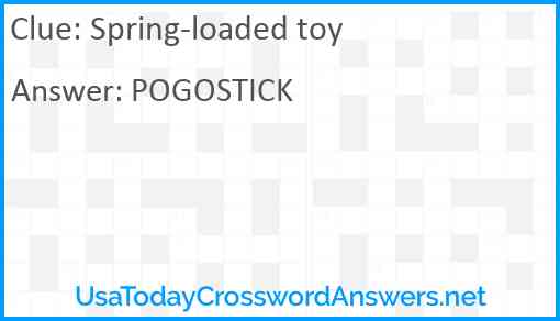 Spring-loaded toy Answer