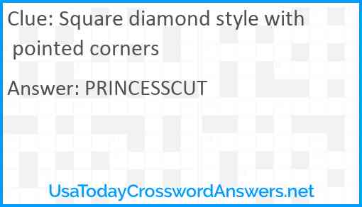 Square diamond style with pointed corners Answer