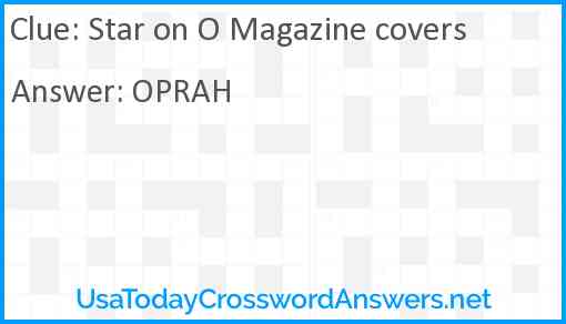 Star on O Magazine covers Answer