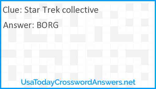 Star Trek collective Answer