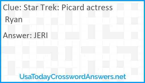 Star Trek: Picard actress Ryan Answer