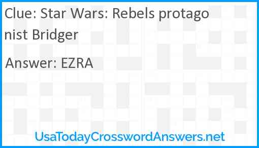 Star Wars: Rebels protagonist Bridger Answer