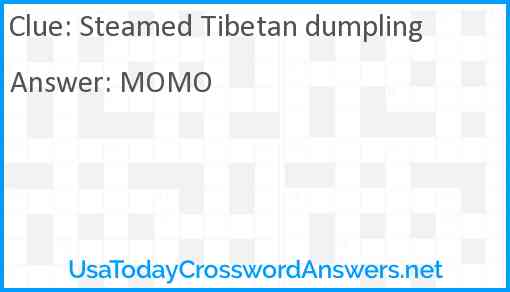 Steamed Tibetan dumpling Answer