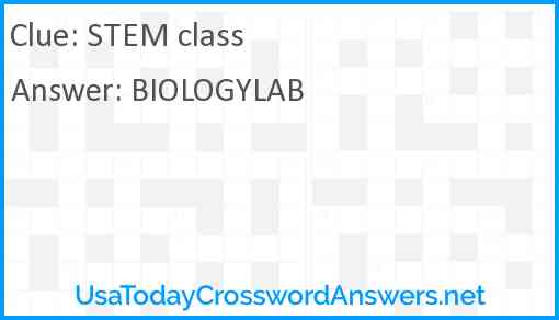 STEM class Answer