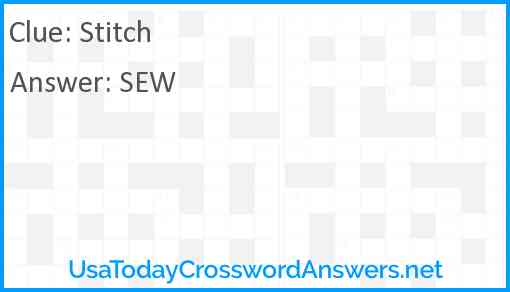 ___ & Stitch Answer