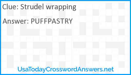 Strudel wrapping Answer