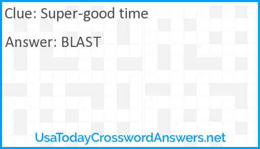 Super-good time Answer