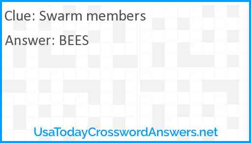 Swarm members Answer