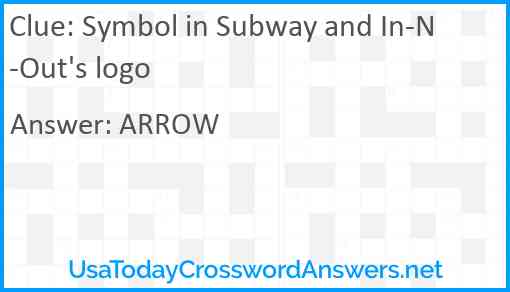Symbol in Subway and In-N-Out's logo Answer