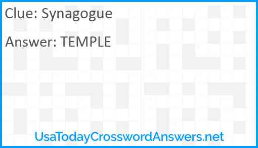 Synagogue Answer