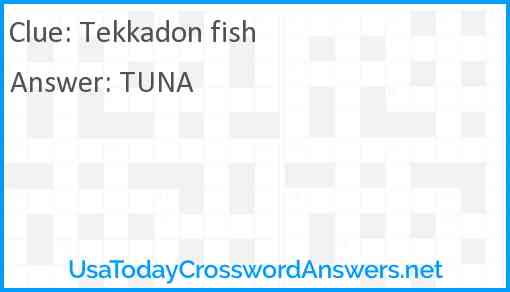 Tekkadon fish Answer