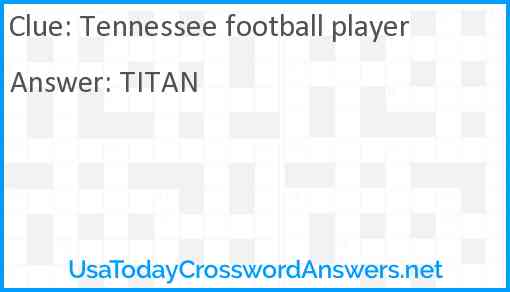 Tennessee football player Answer