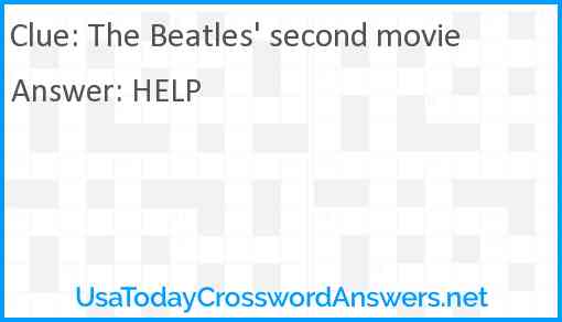 The Beatles' second movie Answer