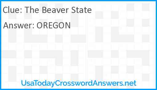 The Beaver State Answer