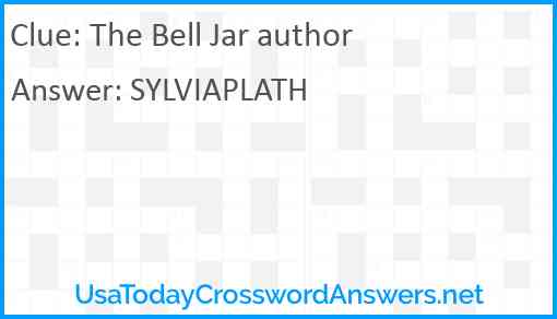 The Bell Jar author Answer