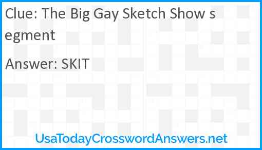 The Big Gay Sketch Show segment Answer