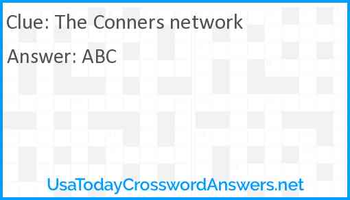 The Conners network Answer