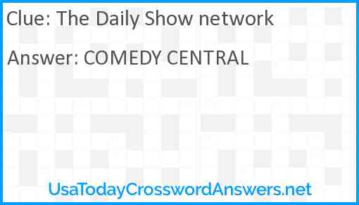 The Daily Show network Answer