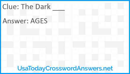 The Dark ___ Answer
