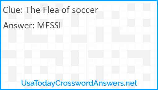 The Flea of soccer Answer