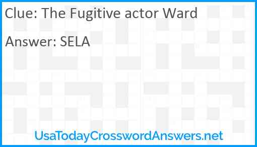 The Fugitive actor Ward Answer