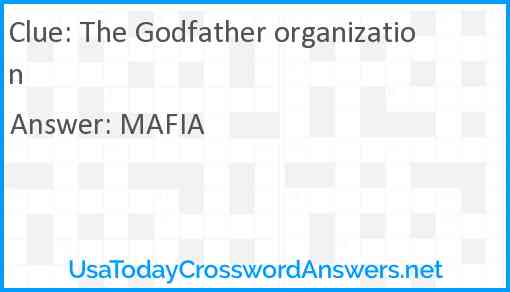 The Godfather organization Answer