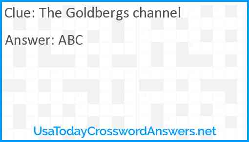 The Goldbergs channel Answer