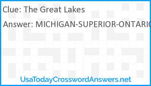 The Great Lakes Answer