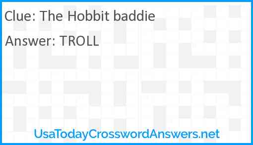 The Hobbit baddie Answer